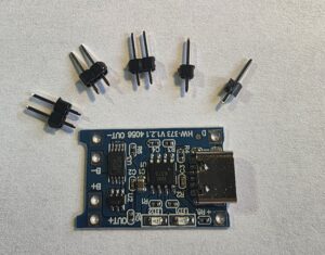 TP4056 et barrette découpée